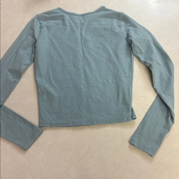 Hollister Long Sleeve Tee in Muted Green๐ฏ - Picture 3 of 5